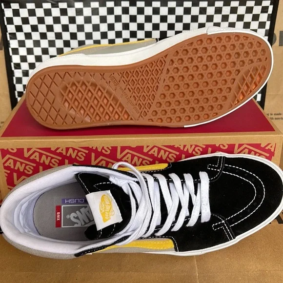 Vans BMX Sk8-Hi Black/Grey/Gold Women’s sneakers - Picture 5 of 16